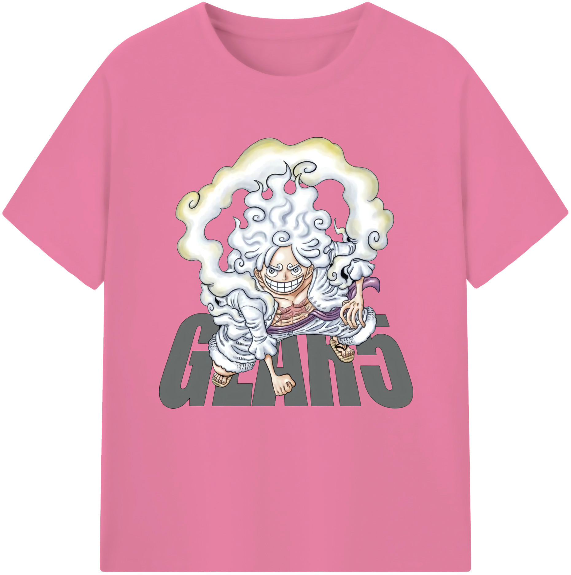 ワンピース モンキー・D・ルフィ ONE PIECE Monkey D. Luffy 綿100％半袖Tシャツ（フロントプリント）